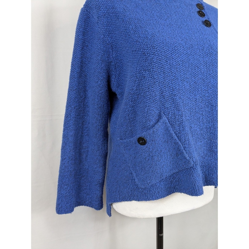 Habitat Clothes to Live In Sweater Size S Blue Knit Lagenlook Minimalist 2996 - Picture 2 of 10